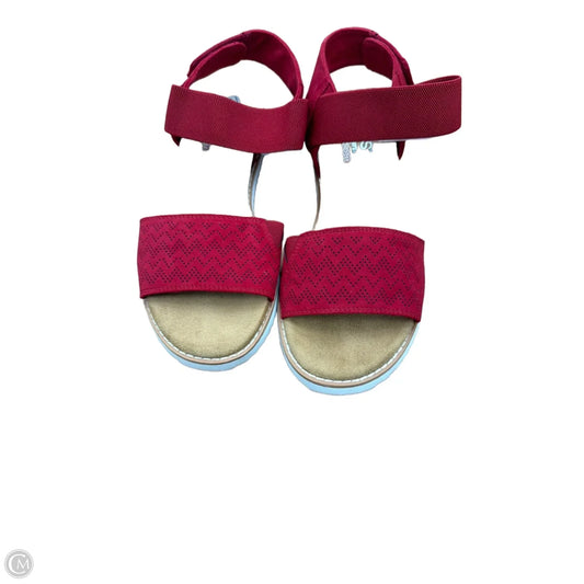 Sandals Flats By Skechers In Red, Size: 9.5