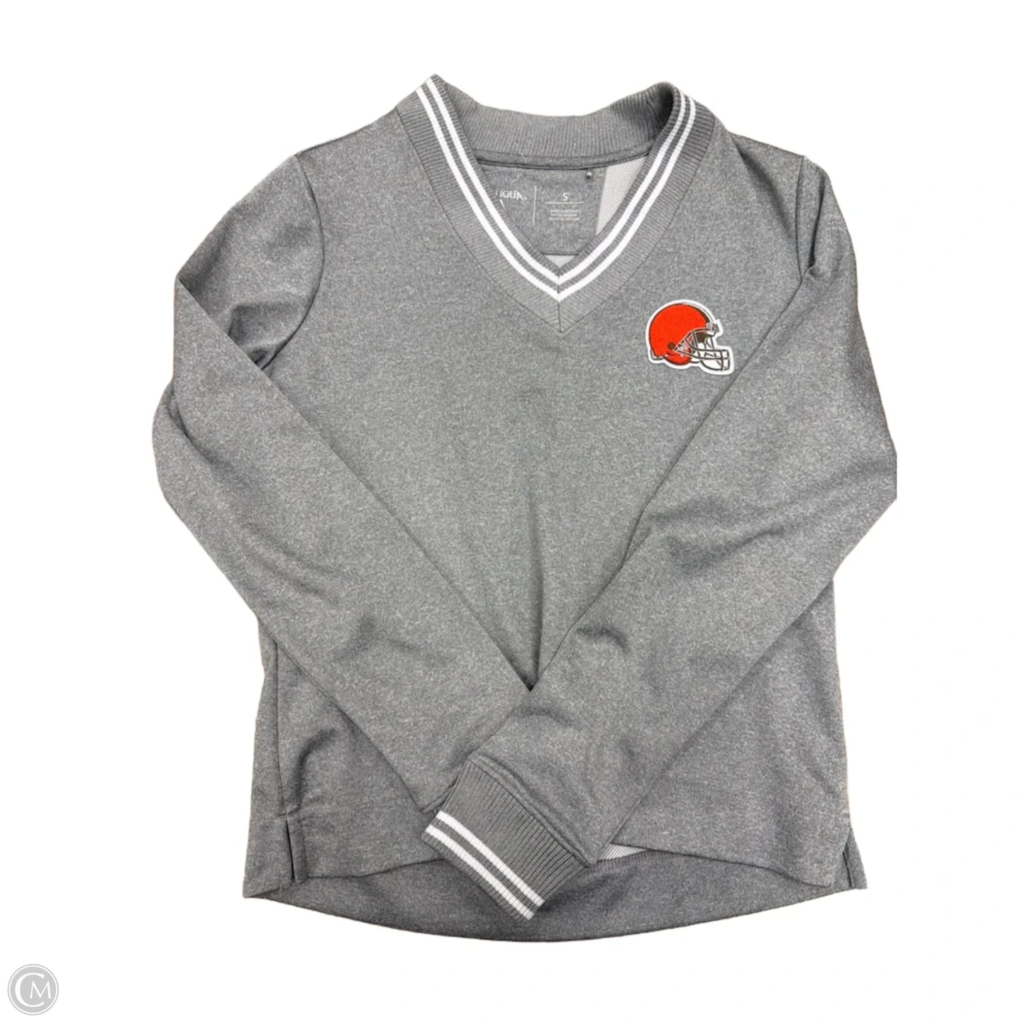 Athletic Top Long Sleeve Crewneck By Clothes Mentor In Grey, Size: S