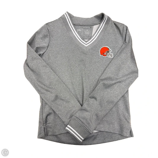 Athletic Top Long Sleeve Crewneck By Clothes Mentor In Grey, Size: S