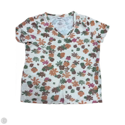 Top Short Sleeve By Sonoma In Floral Print, Size: S