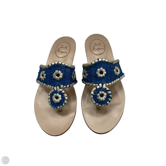 Sandals Flats By Jack Rogers In Blue, Size: 6