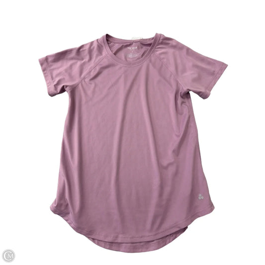 Athletic Top Short Sleeve By Tek Gear In Purple, Size: S