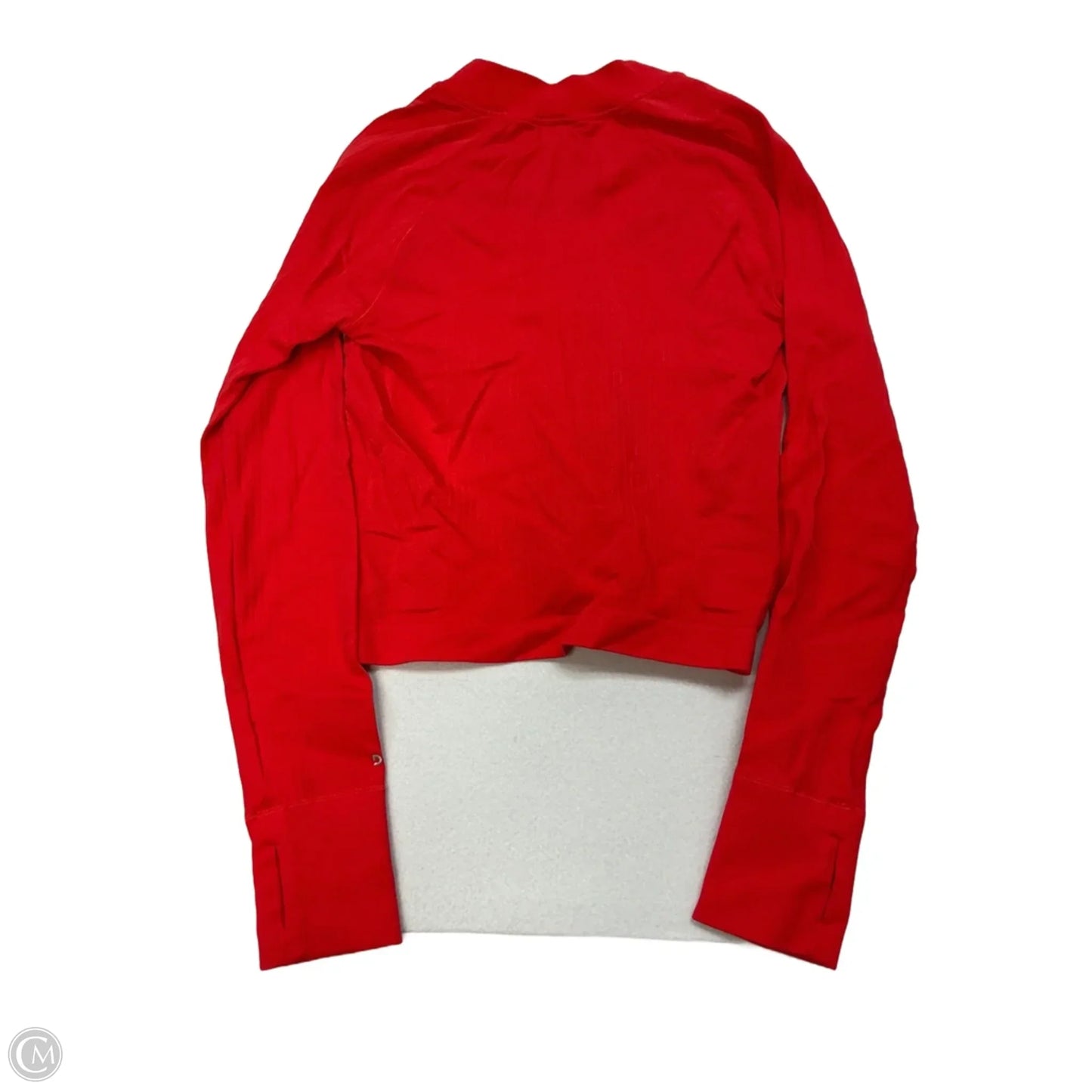 Athletic Top Long Sleeve Collar By Dsg Outerwear In Red, Size: M