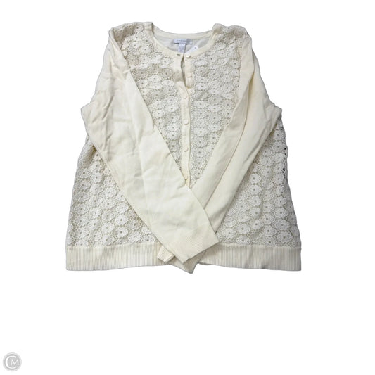 Sweater Cardigan By Charter Club In Cream, Size: Xl