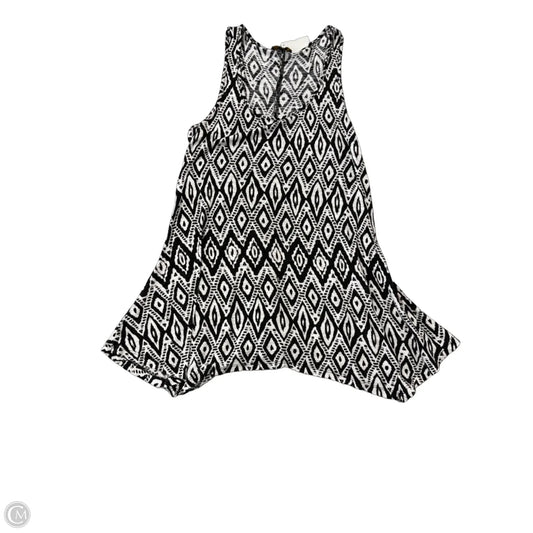 Tank Top By Cupio In Black & White, Size: M