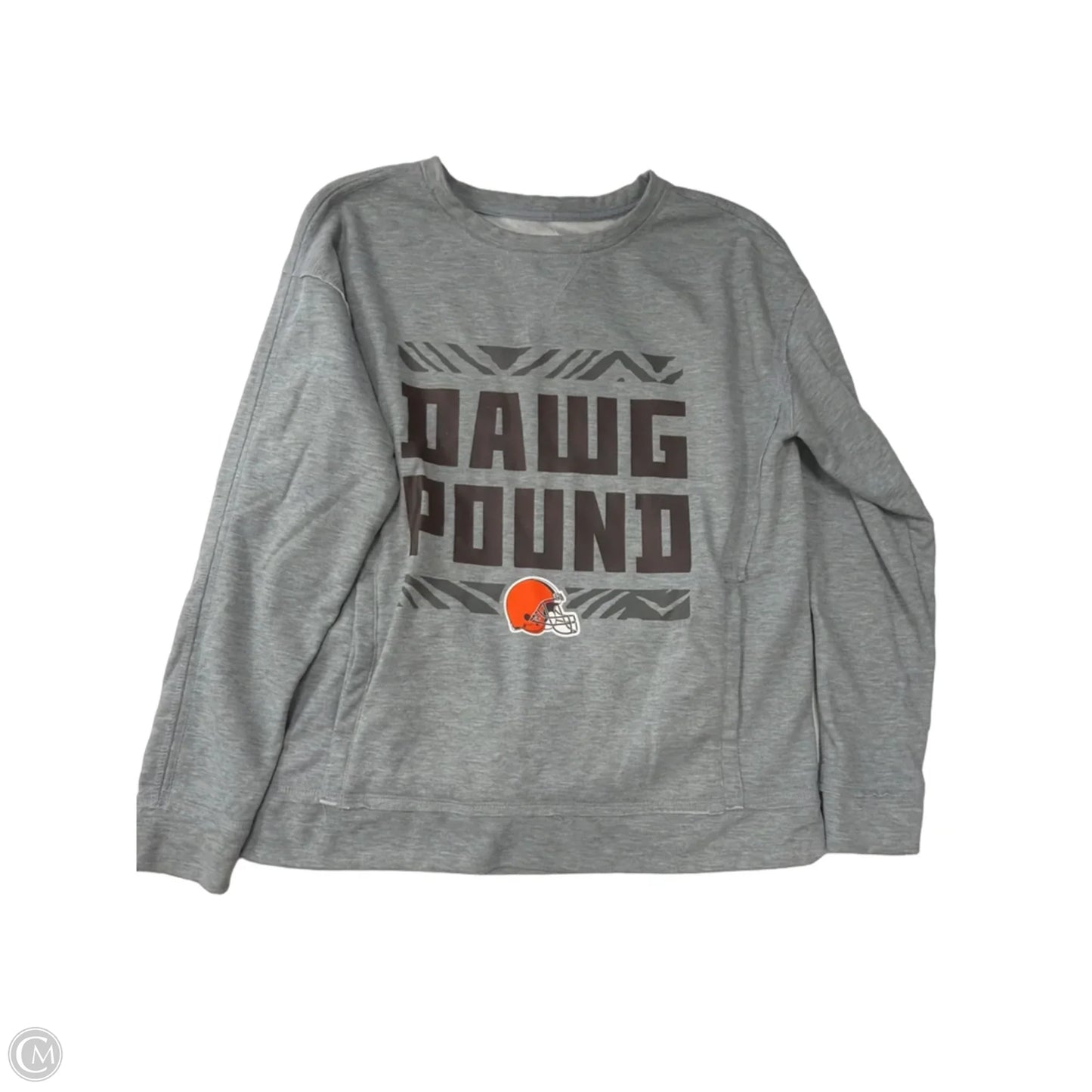 Athletic Sweatshirt Crewneck By Clothes Mentor In Grey, Size: S
