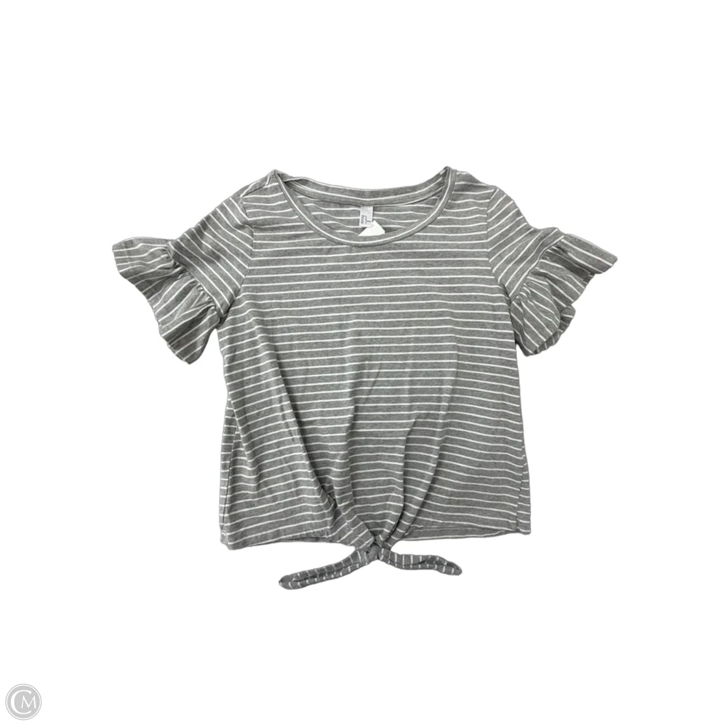 Top Short Sleeve By Clothes Mentor In Striped Pattern, Size: M
