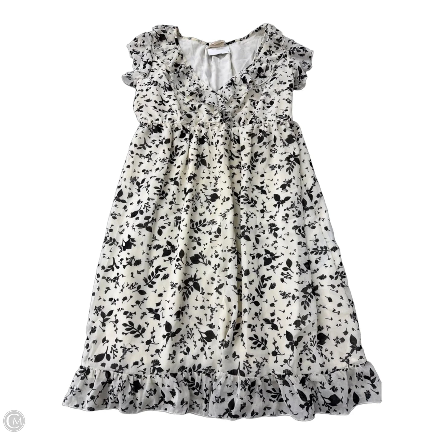 Dress Casual Midi By Converse In Black & Cream, Size: Xl