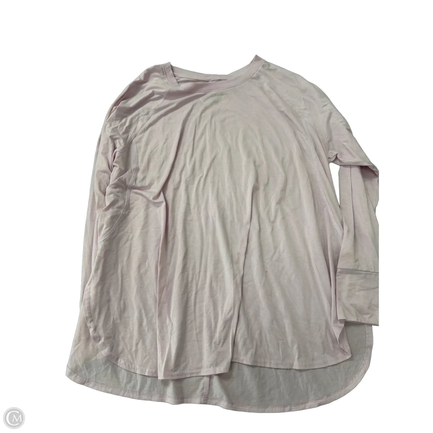 Athletic Top Long Sleeve Crewneck By Tek Gear In Pink, Size: 2x