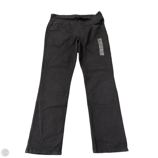 Jeans Straight By Gloria Vanderbilt In Black Denim, Size: 18
