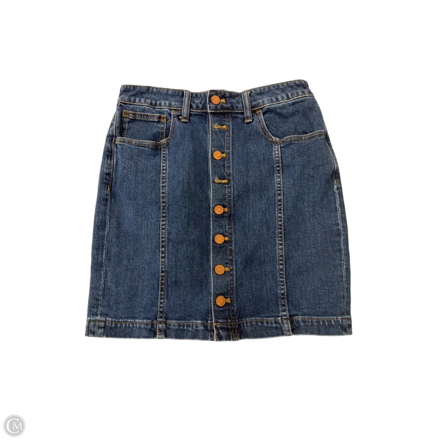Skirt Mini & Short By Madewell In Blue Denim, Size: S