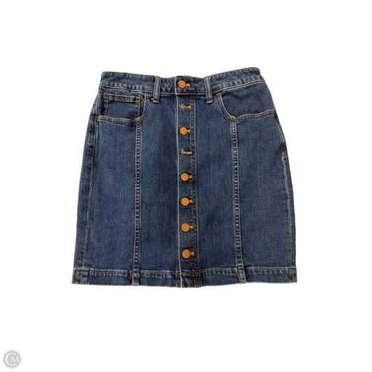 Skirt Mini & Short By Madewell In Blue Denim, Size: S