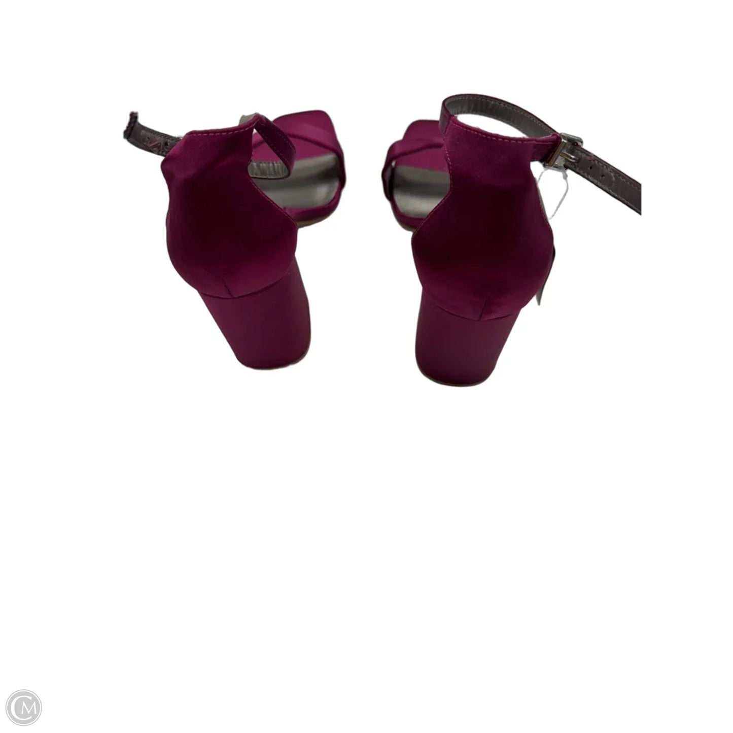 Sandals Heels Block By Worthington In Maroon, Size: 9