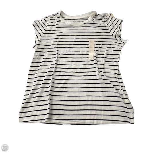 Top Short Sleeve By Universal Thread In Striped Pattern, Size: Xl
