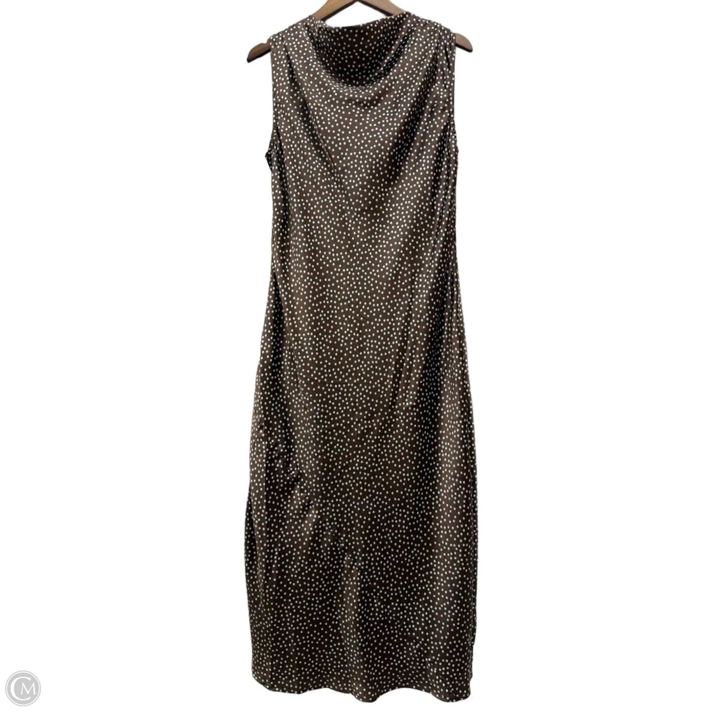 Dress Casual Maxi By A New Day In Polkadot Pattern, Size: M