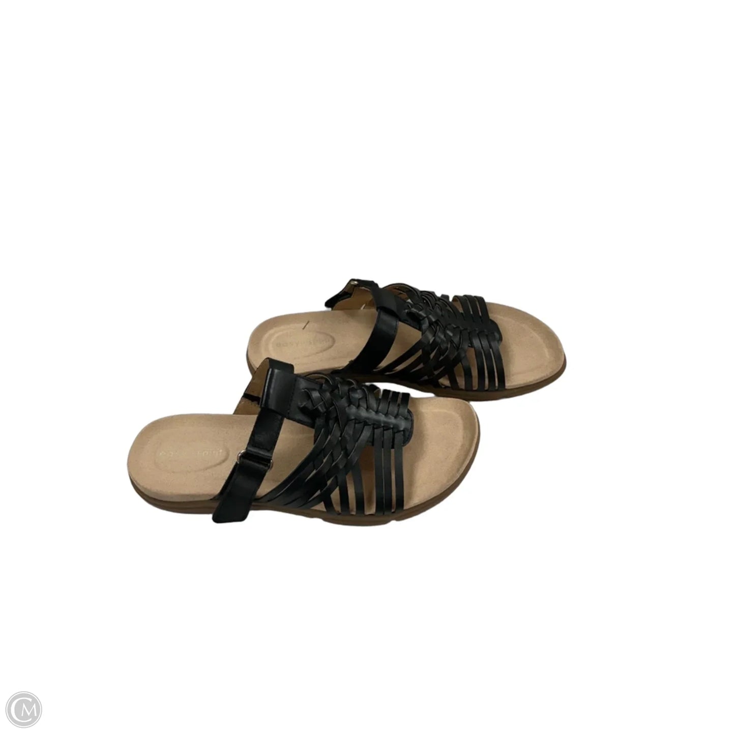 Sandals Flats By Easy Spirit In Black, Size: 8.5