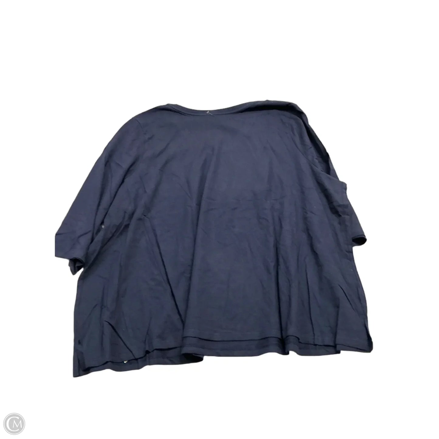 Top Long Sleeve By Woman Within In Blue, Size: 4x