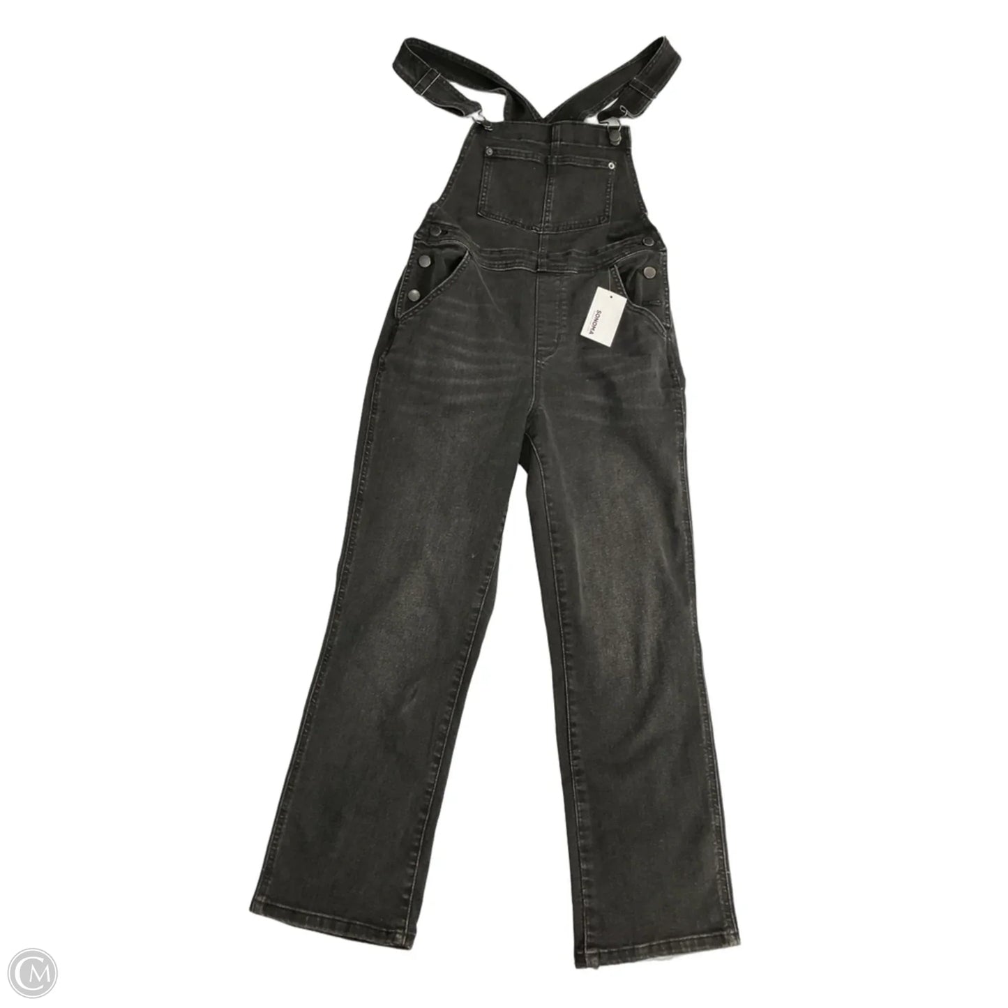 Overalls By Sonoma In Black Denim, Size: S