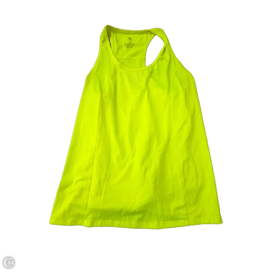 Athletic Tank Top By Clothes Mentor In Yellow, Size: Xl