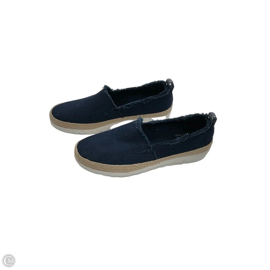 Shoes Flats By Skechers In Blue Denim, Size: 8