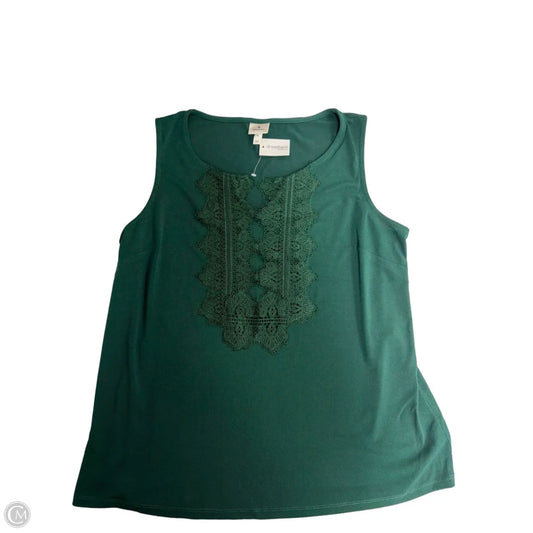 Tank Top By Dressbarn In Green, Size: M