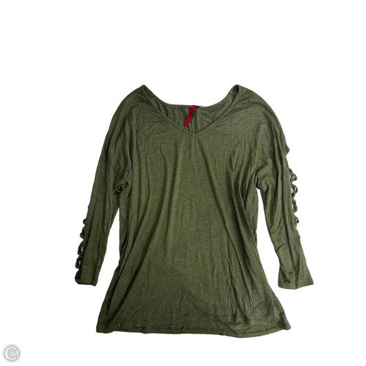 Top Long Sleeve By Dressbarn In Green, Size: M