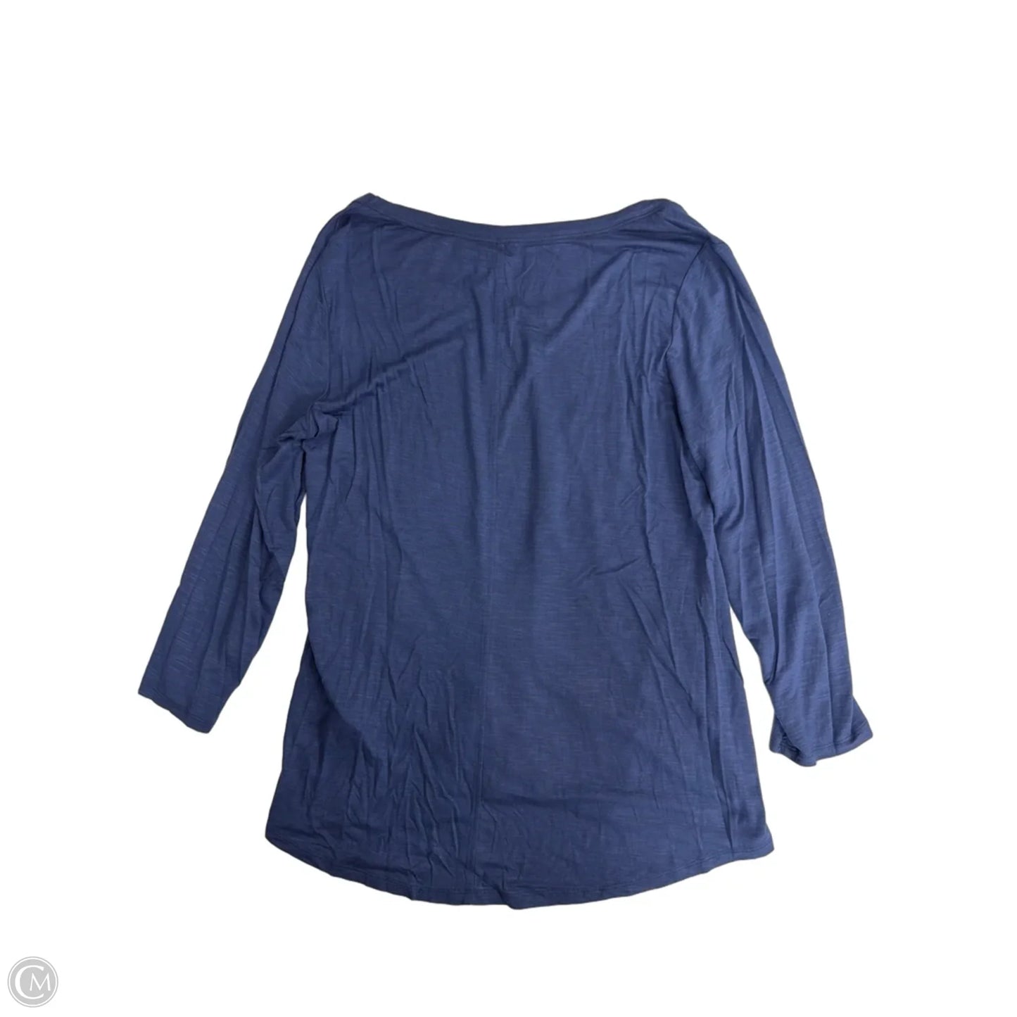 Top Long Sleeve Basic By Westport In Blue, Size: M