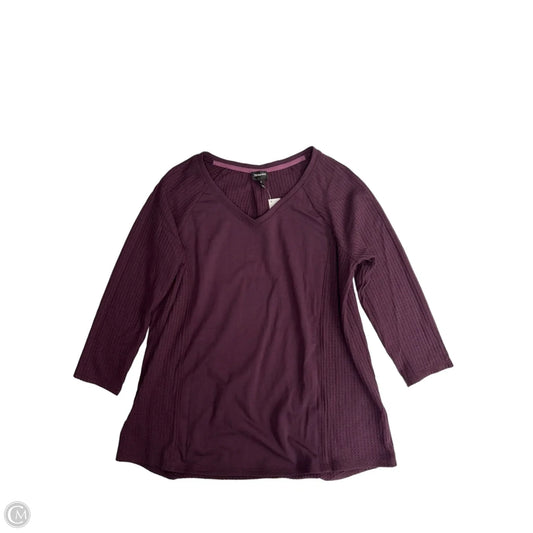 Top Long Sleeve By Clothes Mentor In Maroon, Size: M