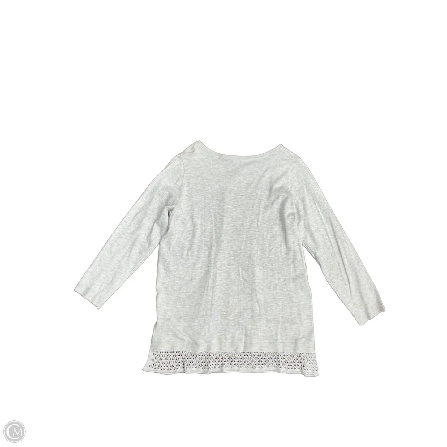 Top Long Sleeve By Cyrus In Grey, Size: 1x