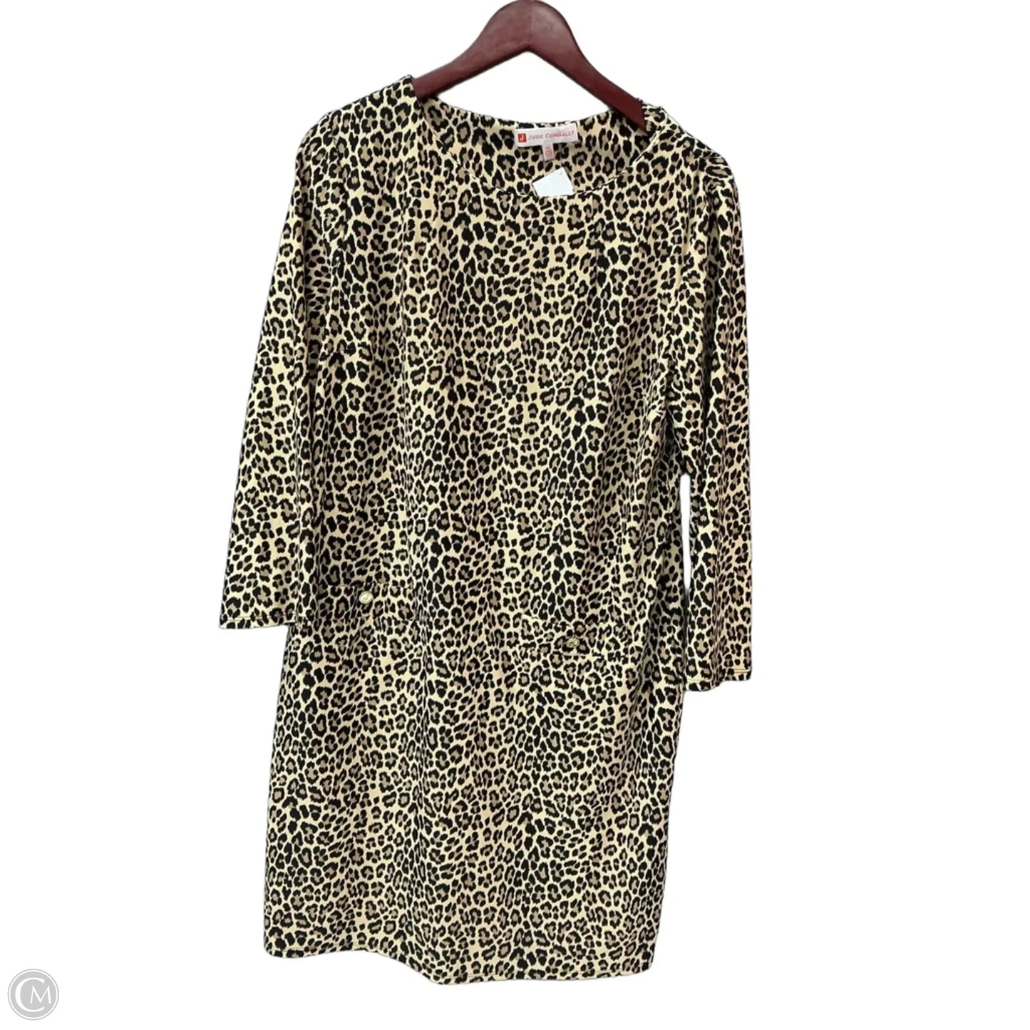 Dress Casual Midi By Jude Connally In Animal Print, Size: Xl