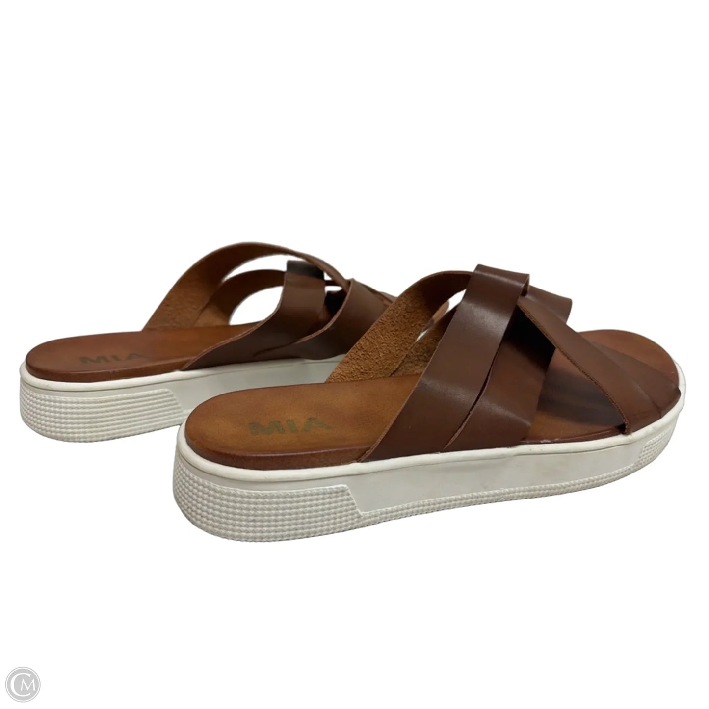 Sandals Flats By Mia In Brown, Size: 10