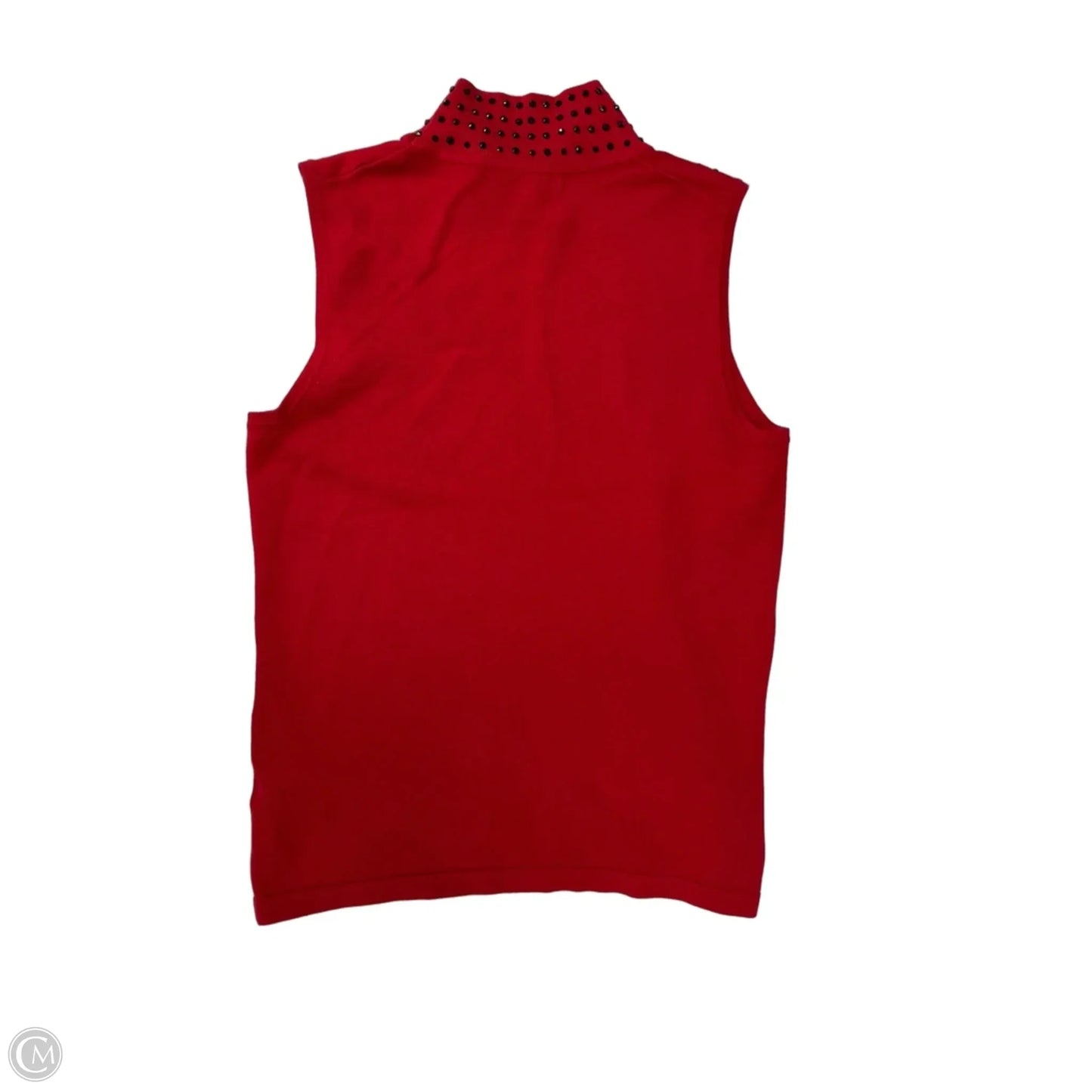Sweater Short Sleeve By Cable And Gauge In Red, Size: S