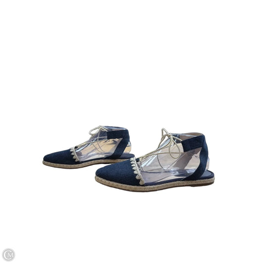 Sandals Flats By Nine West In Blue Denim, Size: 8.5