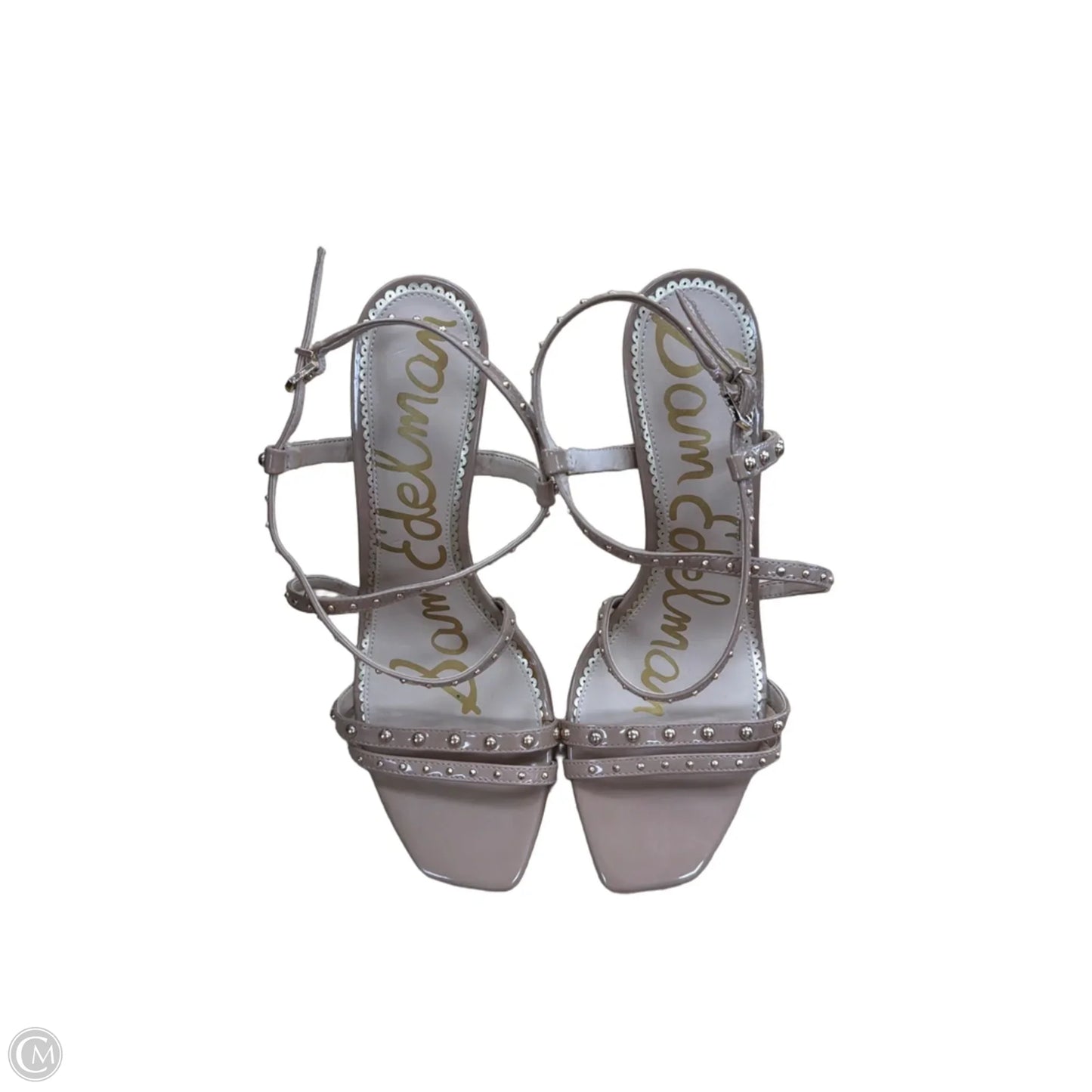 Sandals Heels Stiletto By Sam Edelman In Tan, Size: 10