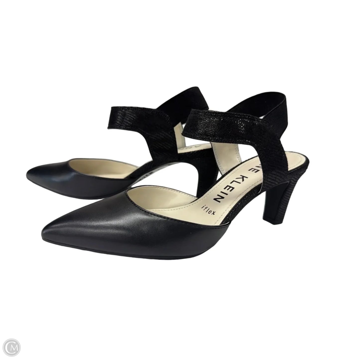 Sandals Heels Kitten By Anne Klein In Black, Size: 6.5