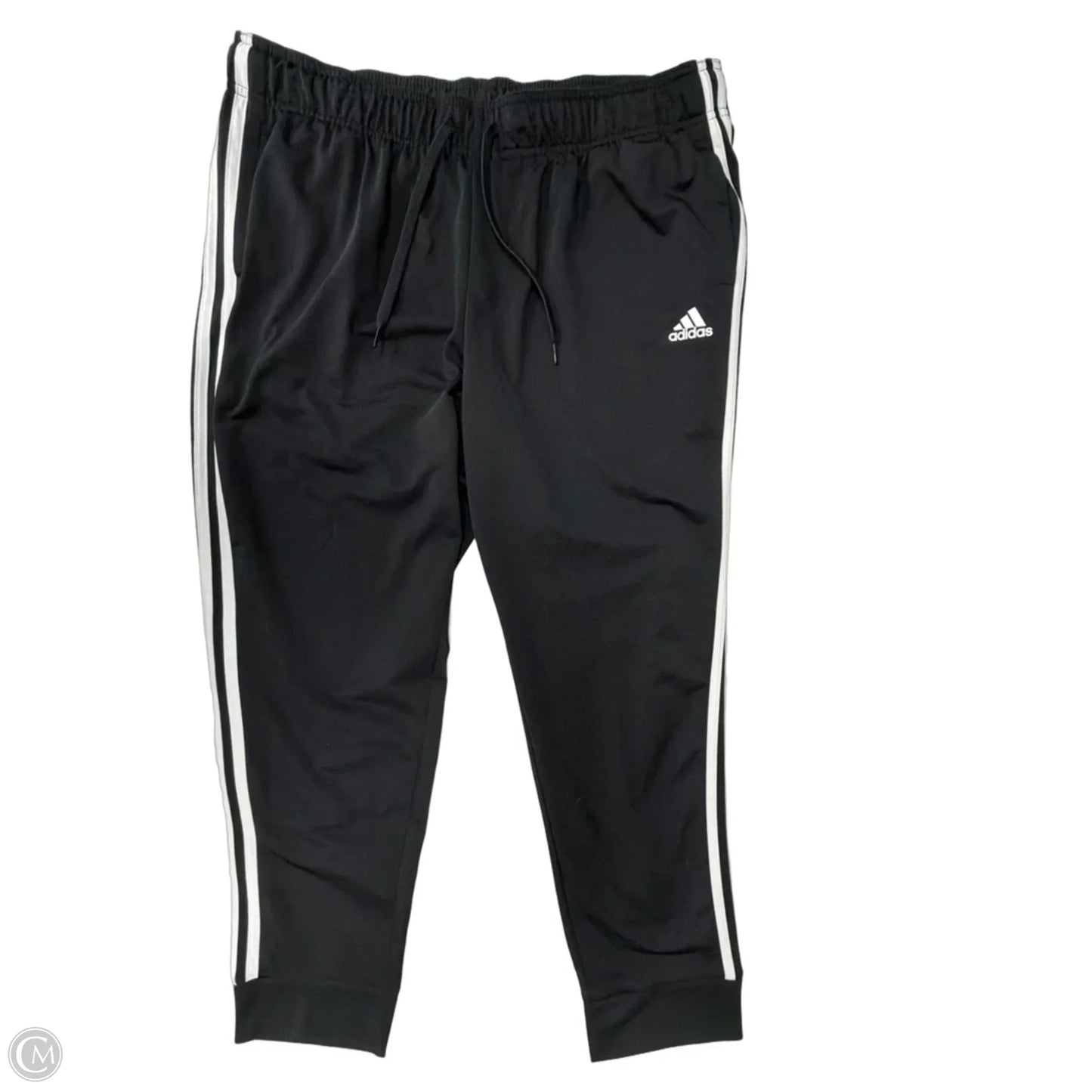 Athletic Pants By Adidas In Black & White, Size: 2x