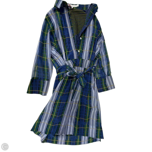 Dress Casual Midi By Gretchen Scott In Plaid Pattern, Size: M