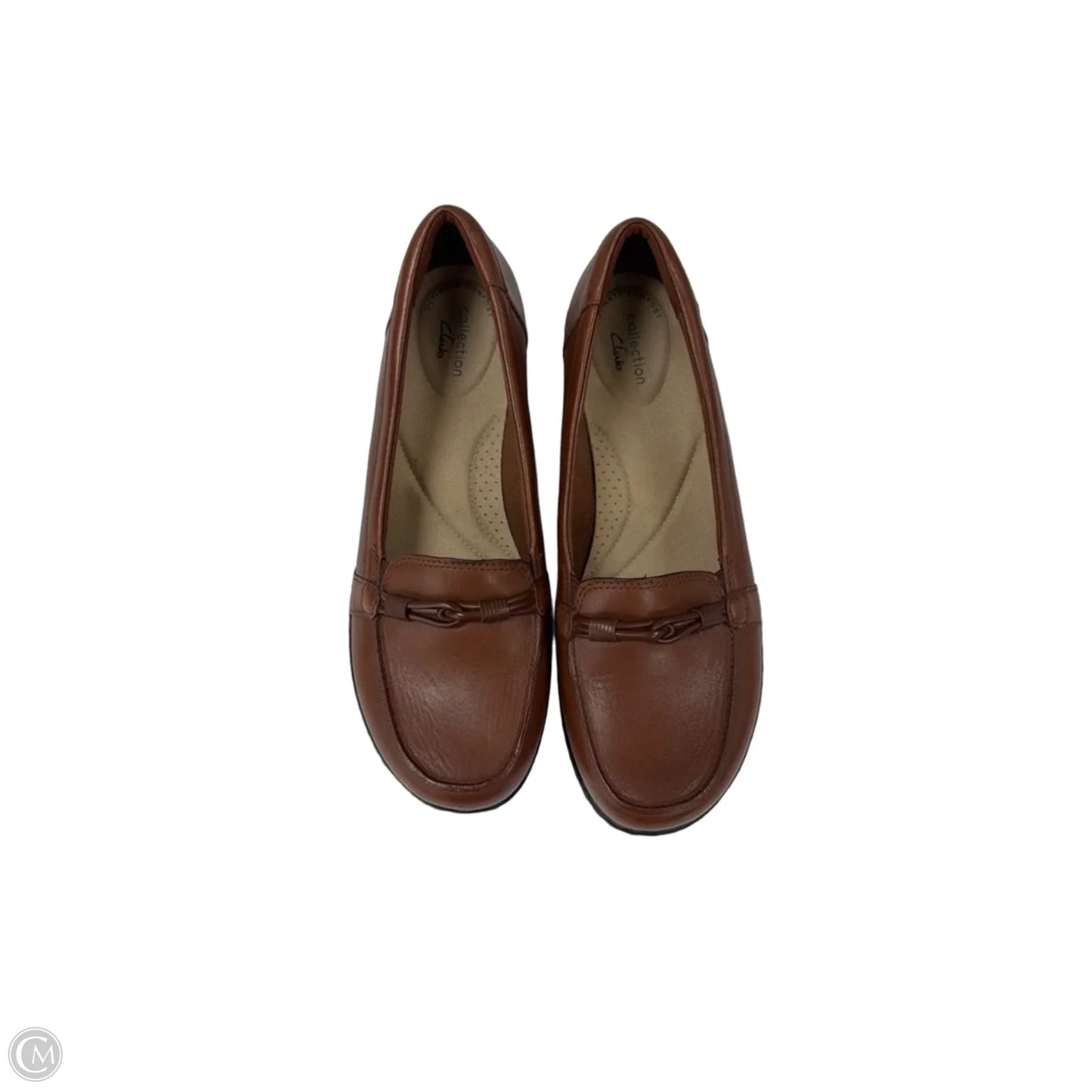 Shoes Flats By Clarks In Brown, Size: 9