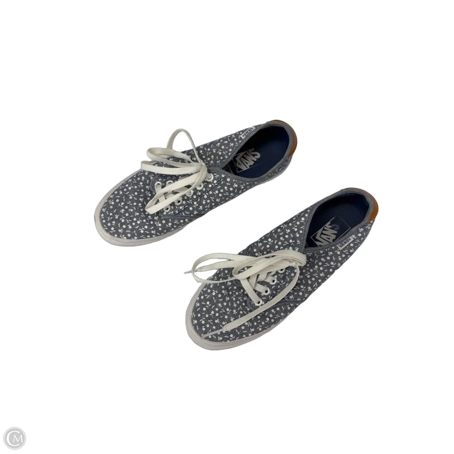 Shoes Sneakers By Vans In Blue & White, Size: 9.5