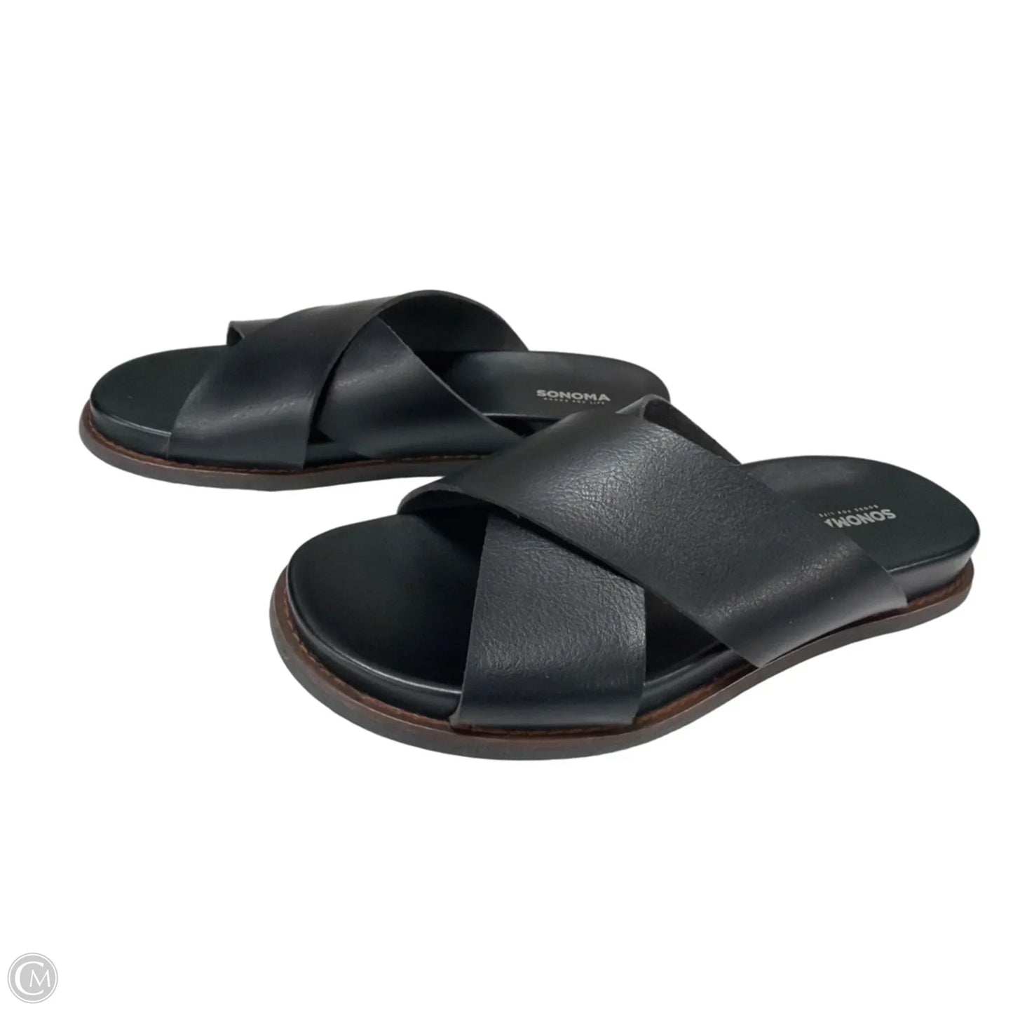 Sandals Flats By Sonoma In Black, Size: 6