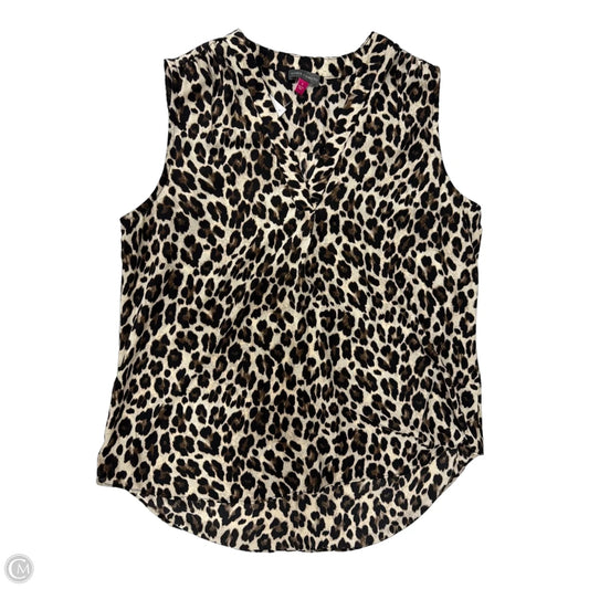 Top Sleeveless By Vince Camuto In Animal Print, Size: S