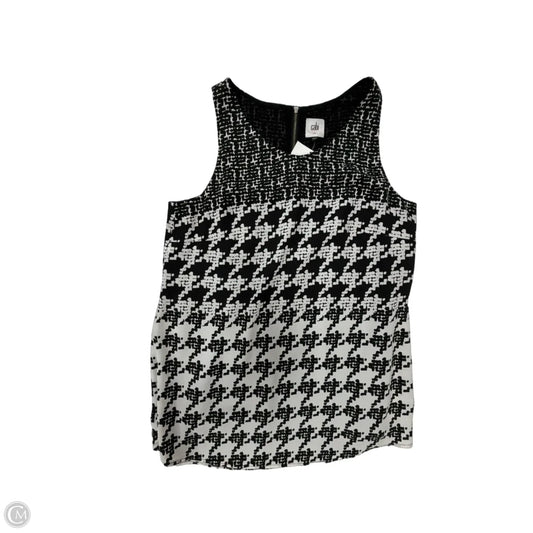 Tank Top By Cabi In Black & Cream, Size: S