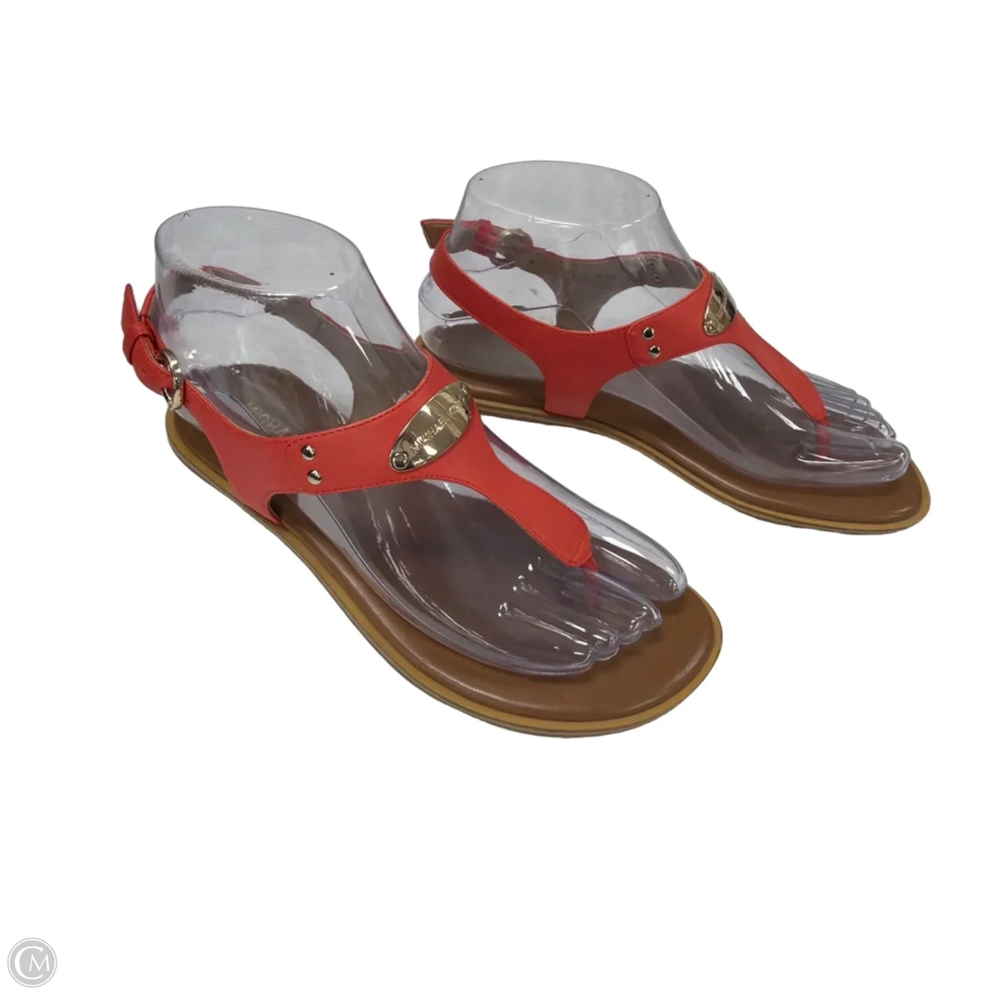 Sandals Designer By Michael Kors In Coral, Size: 6