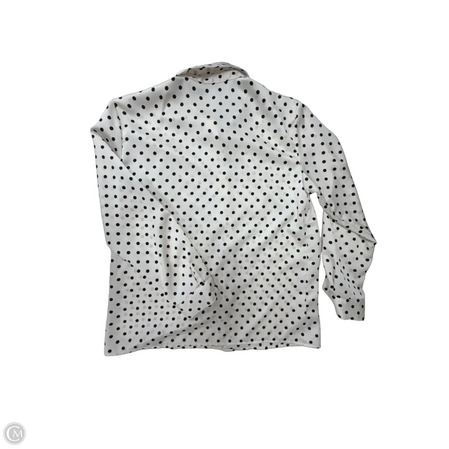 Top Long Sleeve By Loft In Polkadot Pattern, Size: S