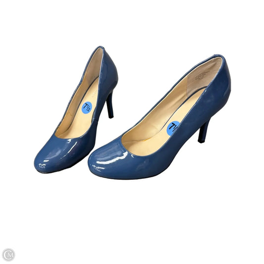 Shoes Heels Stiletto By Nine West In Blue, Size: 7.5