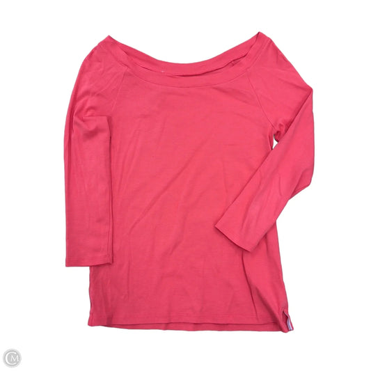 Top Long Sleeve Basic By Talbots In Coral, Size: Xs