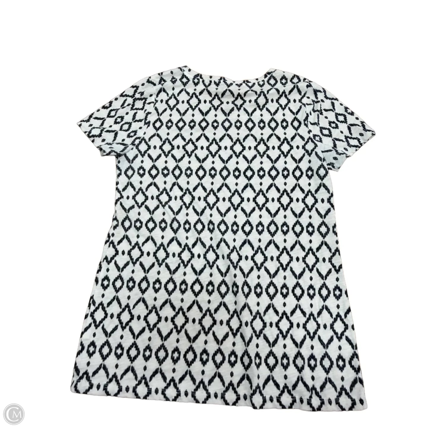 Top Short Sleeve Basic By Sonoma In Blue & White, Size: M