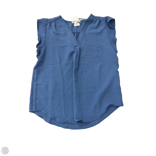 Top Short Sleeve By Chaus In Blue, Size: M