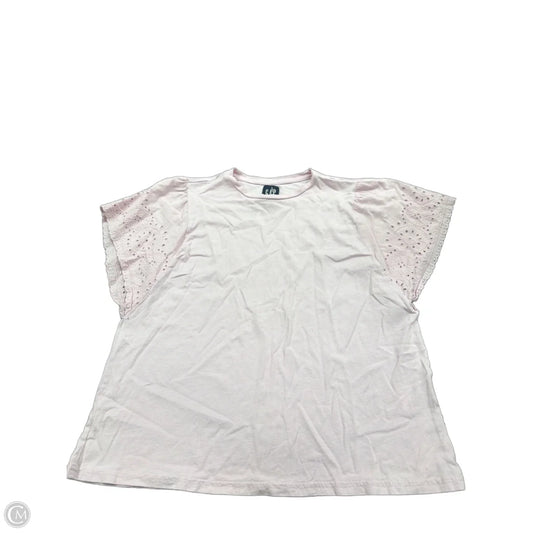 Top Short Sleeve By Gap In Pink, Size: L