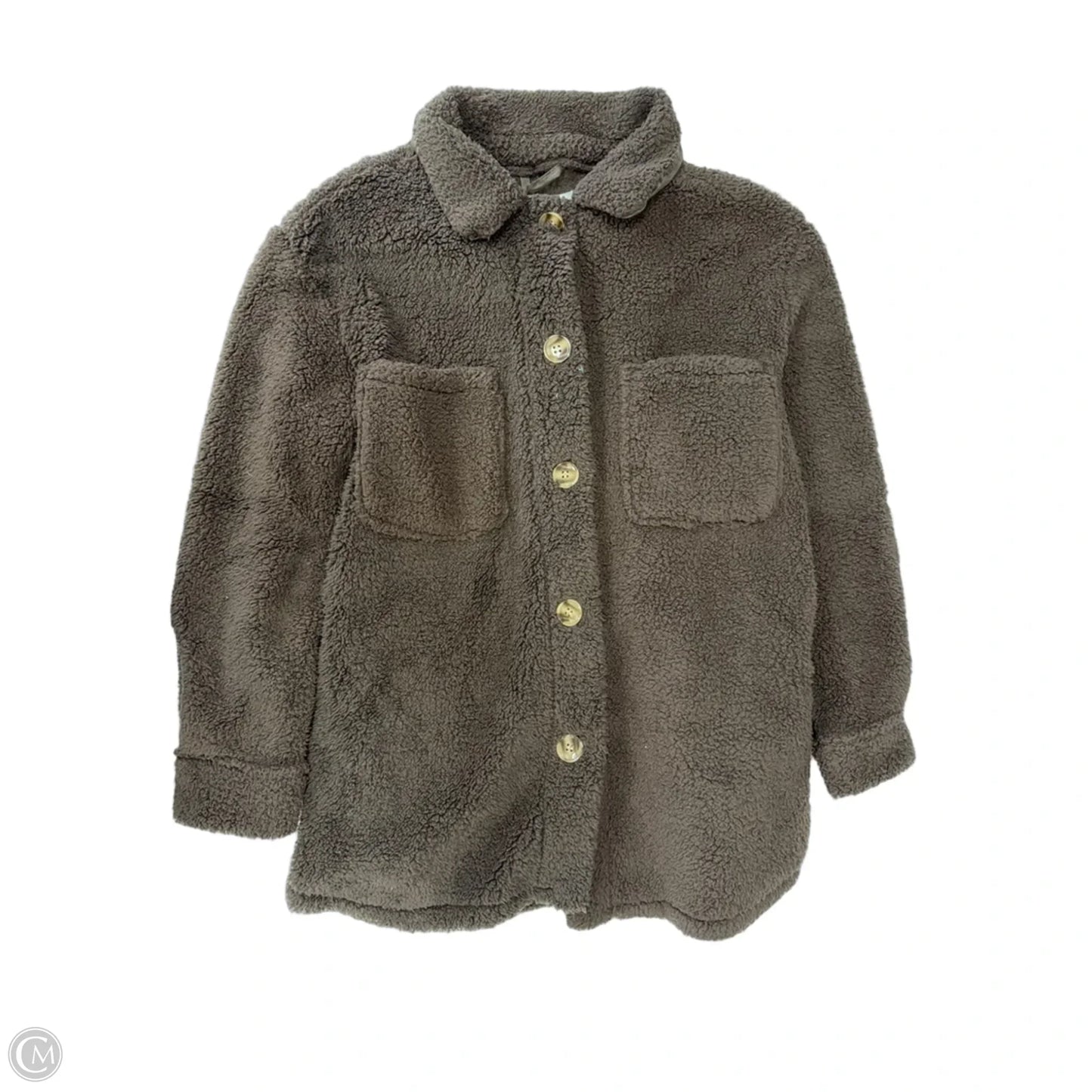 Jacket Shirt By Maurices In Brown, Size: S